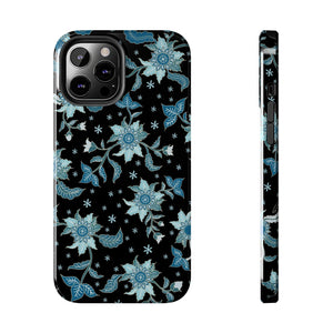 Blue Flowers-Tough Phone Cases