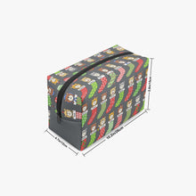 Load image into Gallery viewer, 585. ‘Holiday socks’ Boxy Makeup Bag
