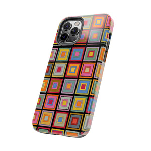 Colorful Square-Tough Phone Cases