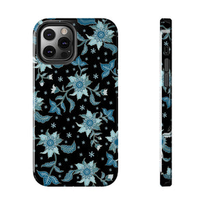 Blue Flowers-Tough Phone Cases