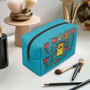 'B7' Boxy Makeup Bag Tulip