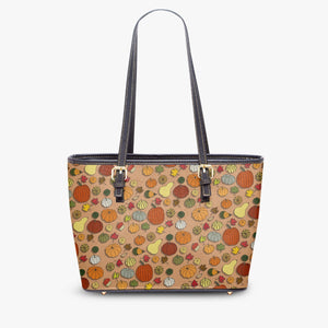 586. Large Leather Tote Bag Varieties squash