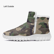 Load image into Gallery viewer, Camo- Fur Zipper Up Boots
