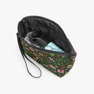 288. ‘Holly Pop’ Zipper Makeup Bag with Wrist Strap