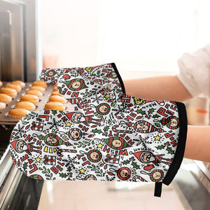 Oven glove(two pieces)