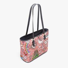 Load image into Gallery viewer, 586. Large- Leather Tote Bag Do what you love to do
