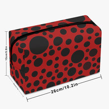 画像をギャラリービューアに読み込む, Red with Black dots-Large Capacity Travel Makeup Bag
