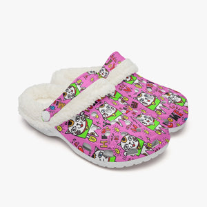 475. Lined All Over Printed Clogs Manekineko