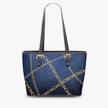 Load image into Gallery viewer, 586. Large -Leather Tote Bag Chains
