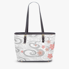 Load image into Gallery viewer, 586. Large Leather Tote Bag for Women Yozakura white
