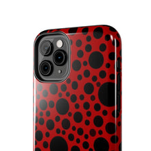 画像をギャラリービューアに読み込む, Red with black dots-Tough Phone Cases
