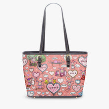 Load image into Gallery viewer, 586. Large- Leather Tote Bag Do what you love to do
