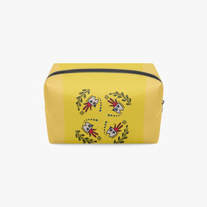 'B6'Fish in Yellow-Large Capacity Travel Makeup Bag