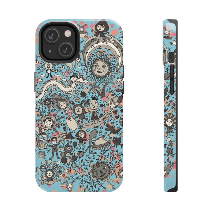 Unknown World in blue- Phone Cases