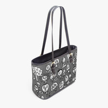 Load image into Gallery viewer, 586. Large -Leather Tote Bag Friends on the Earth
