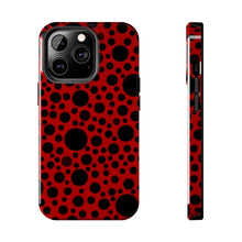 Load image into Gallery viewer, Red with black dots-Tough Phone Cases
