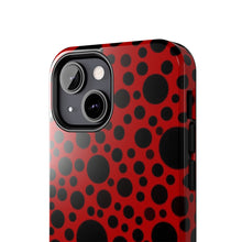 画像をギャラリービューアに読み込む, Red with black dots-Tough Phone Cases
