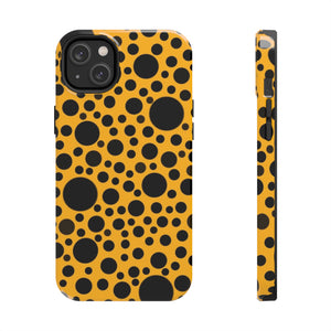 Yellow with black dots - Phone Cases