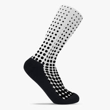 Load image into Gallery viewer, White with black dots- Reinforced Sports Socks
