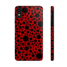 Load image into Gallery viewer, Red with black dots-Tough Phone Cases
