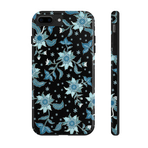 Blue Flowers-Tough Phone Cases