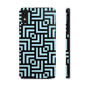 Square chevron Blue-Tough Phone Cases