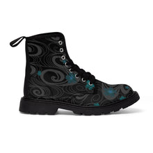 Load image into Gallery viewer, Yozakura Black -Women&#39;s Canvas Boots
