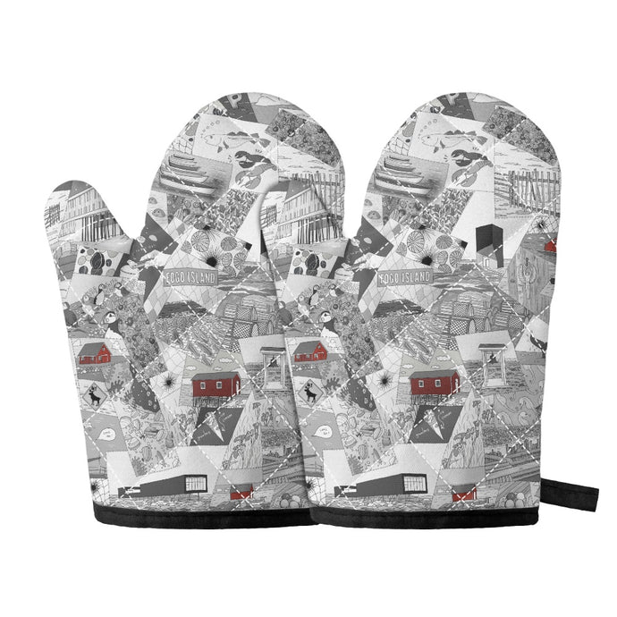 Oven glove(two pieces)