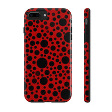 画像をギャラリービューアに読み込む, Red with black dots-Tough Phone Cases
