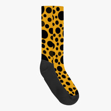 Load image into Gallery viewer, Yellow with Black dots - Socks
