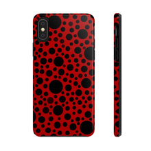 画像をギャラリービューアに読み込む, Red with black dots-Tough Phone Cases
