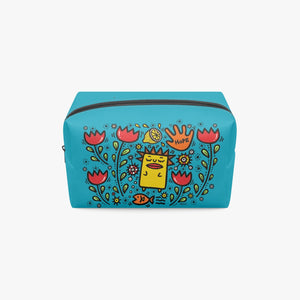 'B7' Boxy Makeup Bag Tulip