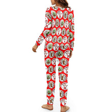 画像をギャラリービューアに読み込む, 'Santa' Women's drawstring pajamas set
