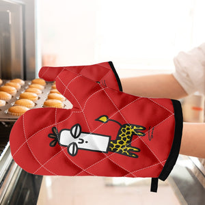 Oven glove(two pieces)