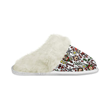 Load image into Gallery viewer, ‘Merry’ Cotton slippers with fur edges
