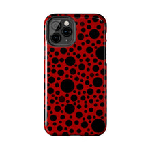 画像をギャラリービューアに読み込む, Red with black dots-Tough Phone Cases
