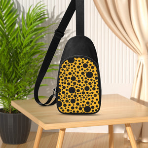 Yellow with Black dots- Chest Bag