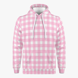 Pink checker -. Unisex Trending Hoodie