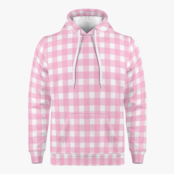 Pink checker -. Unisex Trending Hoodie