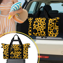 Load image into Gallery viewer, 'Yellow with Black dots' Weekender Bag
