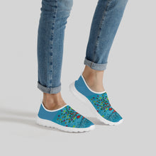 画像をギャラリービューアに読み込む, Tree in blue-Women&#39;s Slip-On
