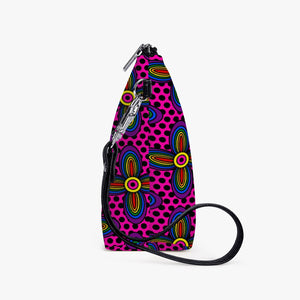 Vibrant-Zipper Sling  Bag