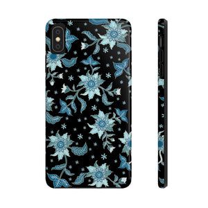 Blue Flowers-Tough Phone Cases