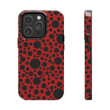 画像をギャラリービューアに読み込む, Red with black dots-Tough Phone Cases
