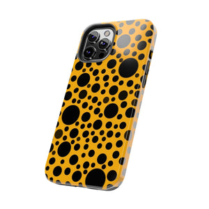 Yellow with black dots - Phone Cases