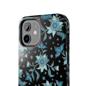 Blue Flowers-Tough Phone Cases