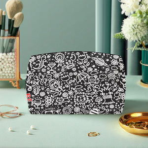 Everything is Perfect black-.Large Capacity Travel Makeup Bag