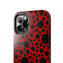 画像をギャラリービューアに読み込む, Red with black dots-Tough Phone Cases
