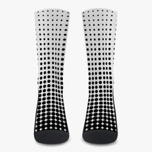 Load image into Gallery viewer, White with black dots- Reinforced Sports Socks
