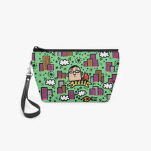 Load image into Gallery viewer, 288. ‘Tiger Human’ Zipper Makeup Bag with Wrist Strap
